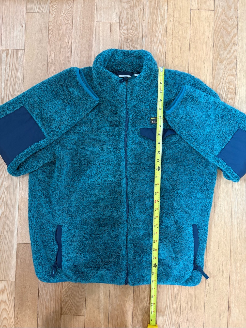 L.L. Bean Hi-Pile Sherpa Fleece Full-Zip Jacket XL Teal Green Gorpcore Cozy - Picture 7 of 10